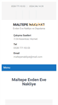 Mobile Screenshot of maltepeevdenevenakliye.net